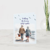 De reis van het leven lopen - Senioren Kaart (Voorkant)
