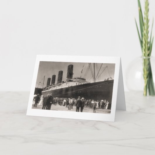 De Reis van het meisje van RMS Lusitania, 13 Kaart (Voorkant)