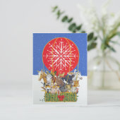 De Reis van Kerstmis Feestdagenkaart (Staand voorkant)