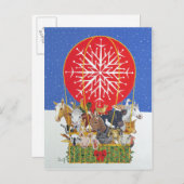 De Reis van Kerstmis Feestdagenkaart (Voorkant / Achterkant)