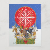 De Reis van Kerstmis Feestdagenkaart (Voorkant)