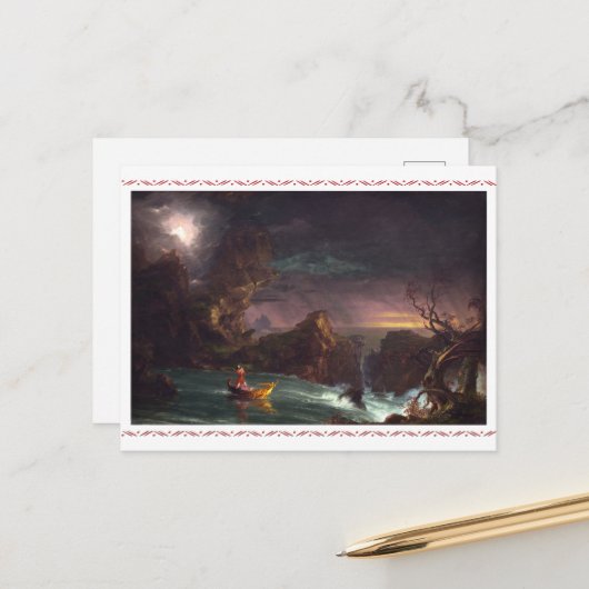 De reis van Thomas Cole naar het leven Briefkaart (Voorkant / Achterkant in situ)