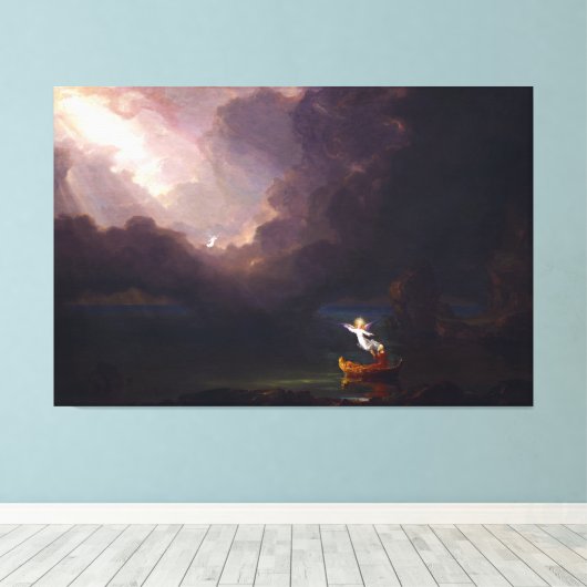 De reis van Thomas Cole naar het oude leven Canvas Afdruk (Insitu (Houten vloer))