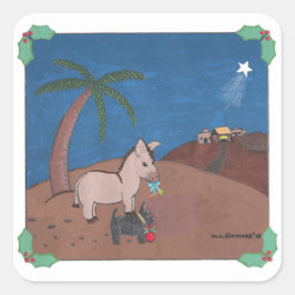 DE REIS VIERKANTE STICKER