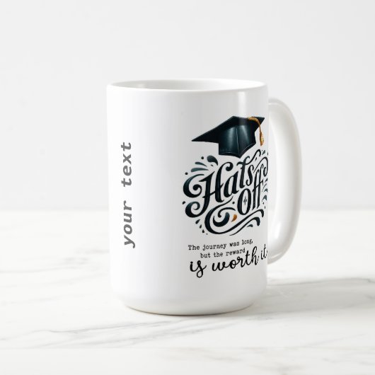 De reis was lang koffiemok (Voorkant rechts)