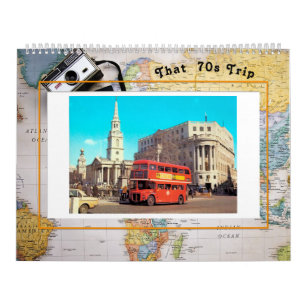 De reisagenda van 70 jaar kalender