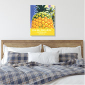De reisdruk van de Big Pineapple Queensland Canvas Afdruk (Insitu (Slaapkamer))
