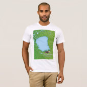 de reiskaart van het molenmeer Minnesota. T-shirt (Voorkant volledig)