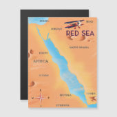 De reiskaart van het Rode Zee (Voorkant / Achterkant)