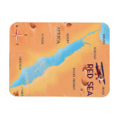 De reiskaart van het Rode Zee Magneet (Horizontaal)