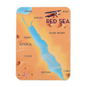 De reiskaart van het Rode Zee Magneet (Verticaal)