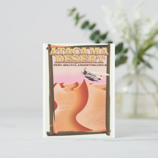 De reisposter Atacama Desert Adventure. Briefkaart (Staand voorkant)
