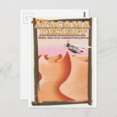De reisposter Atacama Desert Adventure. Briefkaart (Voorkant / Achterkant)