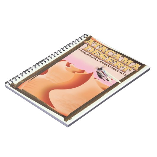 De reisposter Atacama Desert Adventure. Notitieboek (Linkerzijde)