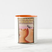 De reisposter Atacama Desert Adventure. Tweekleurige Koffiemok (Center)