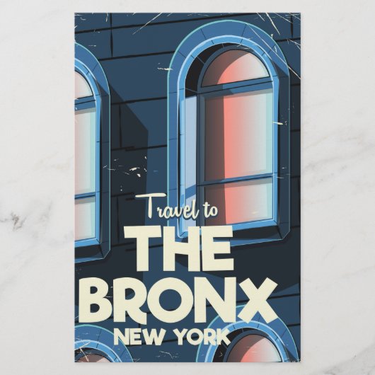 De reisposter Bronx New York City Briefpapier (Voorkant)