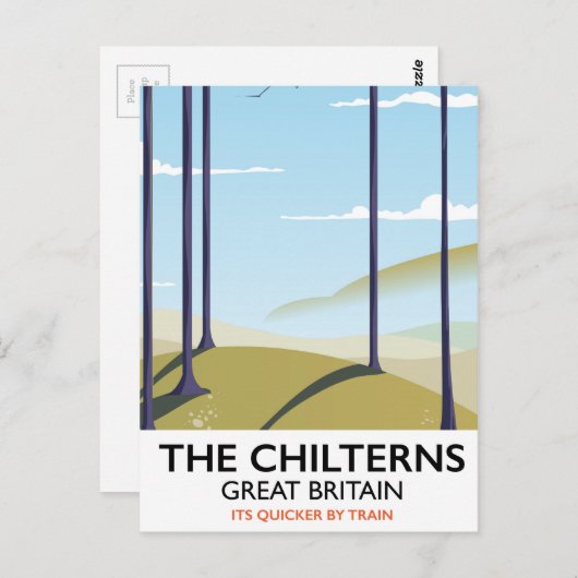 De reisposter Chilns - Groot-Brittannië Briefkaart (Voorkant / Achterkant)