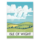 de reisposter isle of wight . foto afdruk (Voorkant)