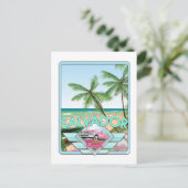 De  reisposter Salvador Brazilië. Briefkaart (Staand voorkant)