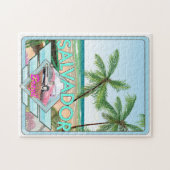 De  reisposter Salvador Brazilië. Legpuzzel (Horizontaal)