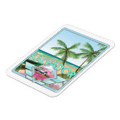 De  reisposter Salvador Brazilië. Magneet (Linkerzijde)