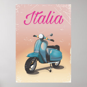 De reisposter van de Autoped van Italië Poster