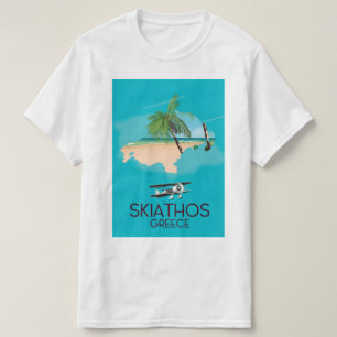 De reisposter van Griekenland van Skiathos T-shirt