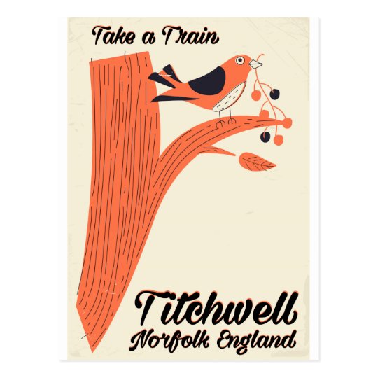 De reisposter van het Strand van Norfolk van Briefkaart