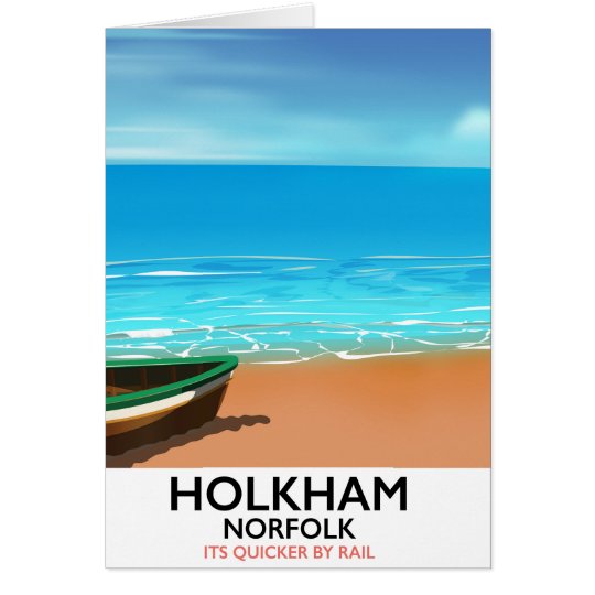 De reisposter van het Strand van Norfolk van Kaart