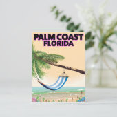 De reisposter van Palm Coast Florida. Briefkaart (Staand voorkant)