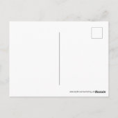 De reisvoetafdruk in het zand Briefkaart (Achterkant)