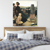 De Reizen in Auteuil, deel van een triptych (olie Canvas Afdruk (Insitu (Slaapkamer))