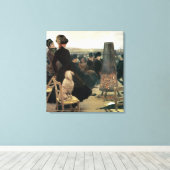 De Reizen in Auteuil, deel van een triptych (olie Canvas Afdruk (Insitu (Houten vloer))