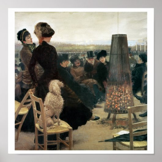 De Reizen in Auteuil, deel van een triptych (olie  Poster (Voorkant)