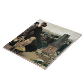 De Reizen in Auteuil, deel van een triptych (olie Tegeltje (Zijkant)
