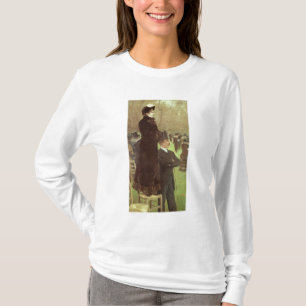De Reizen in Auteuil, Parijs (olie op doek) T-shirt