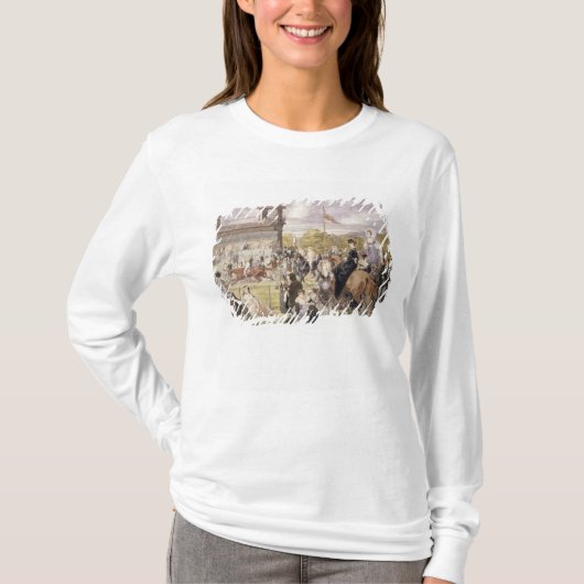 De Reizen in Longchamp in 1874 T-shirt (Voorkant)