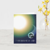 De Reizen van Bday van de douane rond de Zon Kaart (Gele Bloem)