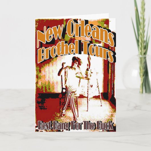 De Reizen van het Bordeel van New Orleans Kaart (Voorkant)