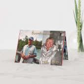 De Reizen van Kerstmis met W & M Feestdagen Kaart (Achterkant)