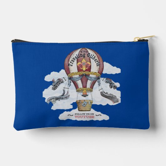 De reizende Gilberts Pouch Etui (Achterkant)