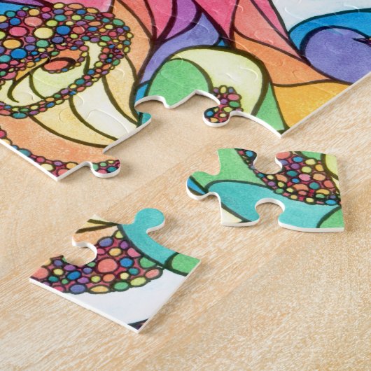 De reizende octopus legpuzzel (Zijkant)