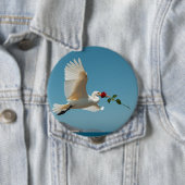 De reizende vogel ronde button 4,0 cm (In situ)