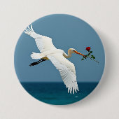 De reizende vogel ronde button 7,6 cm (Voorkant)