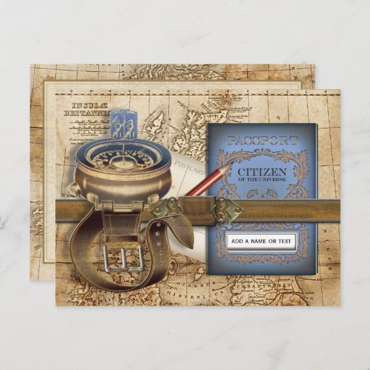 De reiziger briefkaart (Voorkant / Achterkant)