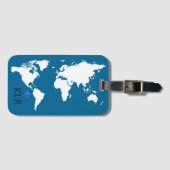 De reiziger, kaart met gepersonaliseerde initialen bagagelabel (Voorkant (horizontaal))