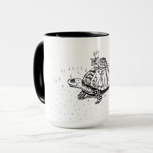 De reiziger mok (Voorkant links)