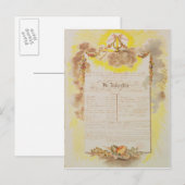 De rekening van het spel voor "de Magische Flute" Briefkaart (Voorkant / Achterkant)