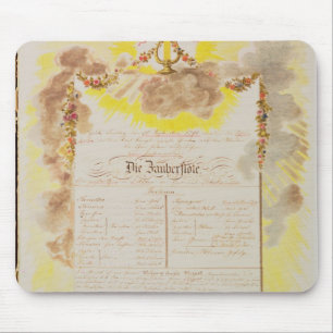 De rekening van het spel voor "de Magische Flute" Muismat