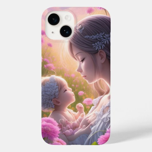 De relatie tussen een baby en een vrouw Case-Mate iPhone case (Achterkant)